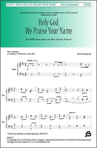 Holy God, We Praise Your Name SATB choral sheet music cover Thumbnail